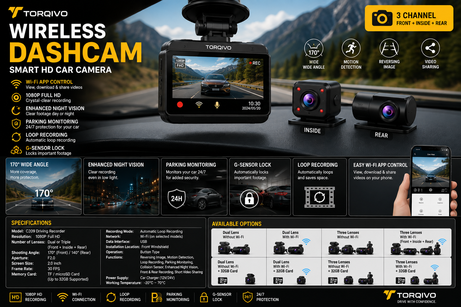 Torqivo DriveCam™ — Dashcams