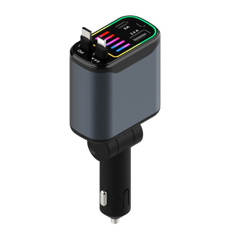 Torqivo ChargeVent™ — 66W PD Fast-Charging Car Phone Mount with Ambient Lighting